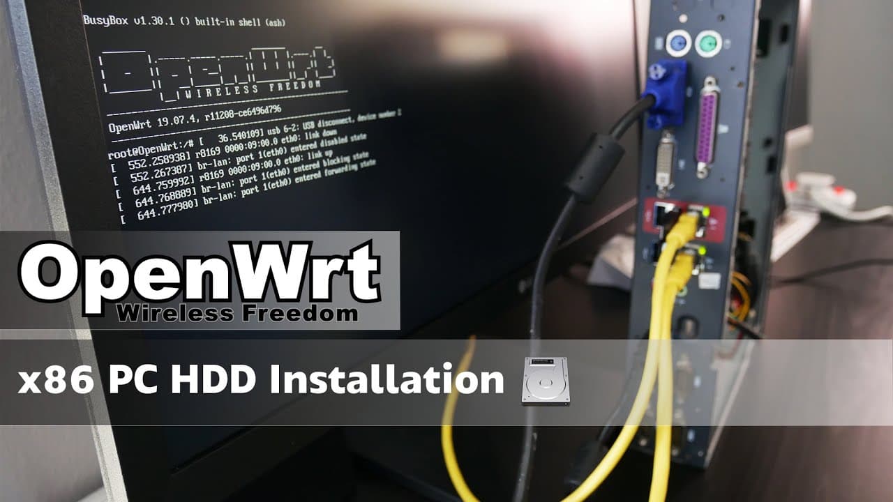 Install OpenWRT on a x86 Network Appliance